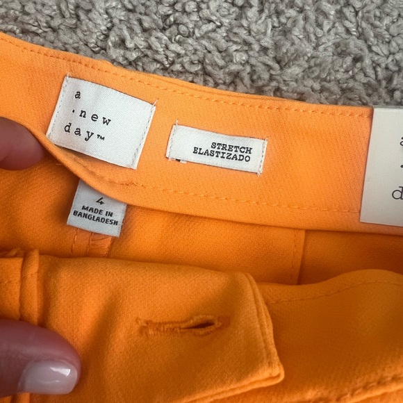 A new day Orange Midi shorts NWT - Picture 3 of 3